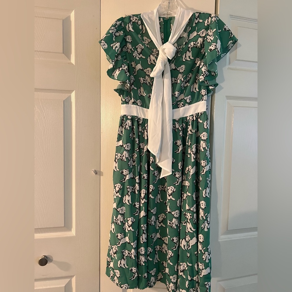 Dalmatian Whimsical Print Dress
